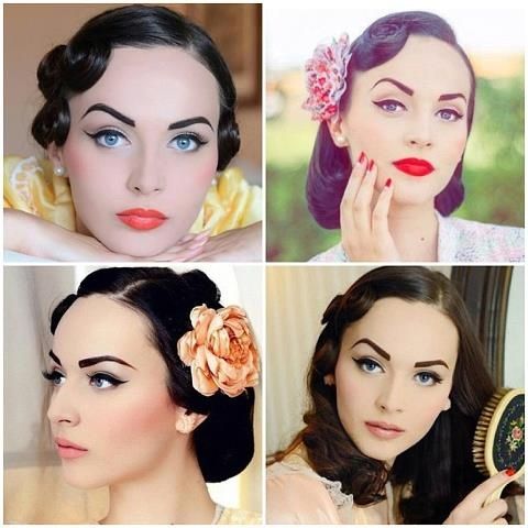 Beautiful 1950s Inspired Makeup