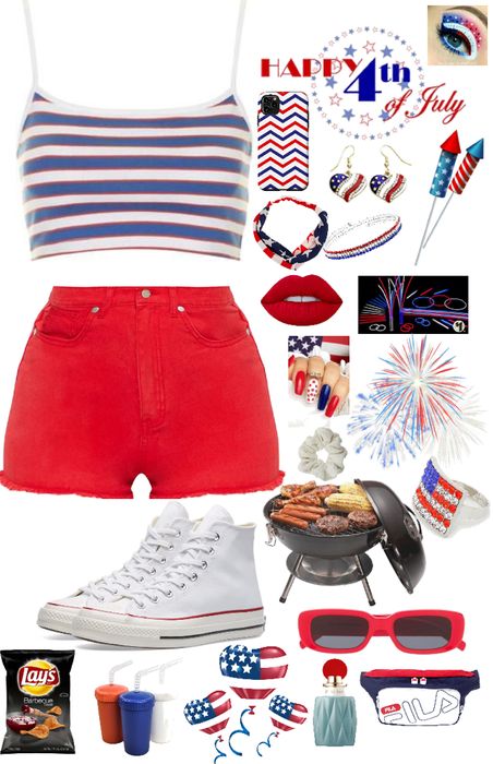 Pin on Red, White and Blue Outfi