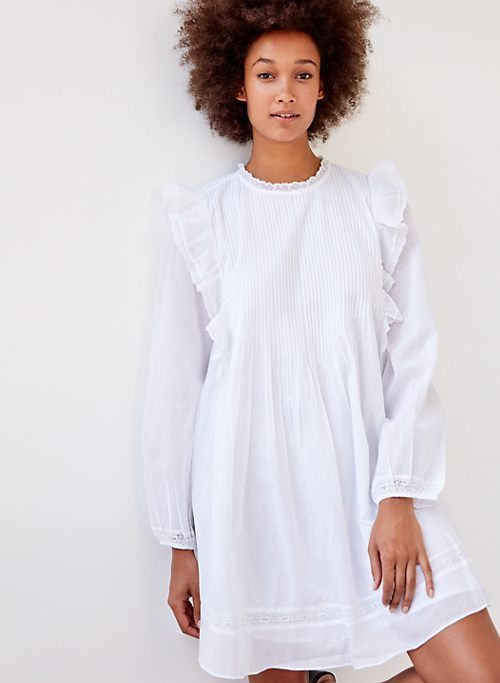 Wilfred Elia Dress | Long sleeve ruffle dress, Summer dress .