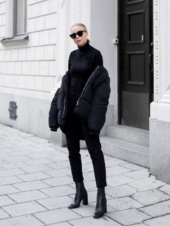 All Black Outfit Ideas to Copy This Week | All black fashion, Fall .