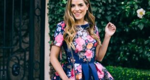 Full Skirt Floral Dress - Julia Berolzheimer | Beautiful dresses .