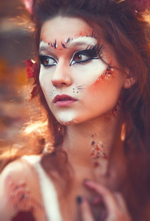 forest creature (Lord of the Hoops) … | Fox makeup, Halloween .