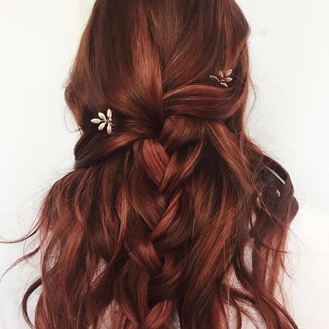 fancy braided hairstyles wedding hairstyle red auburn hair | Hair .