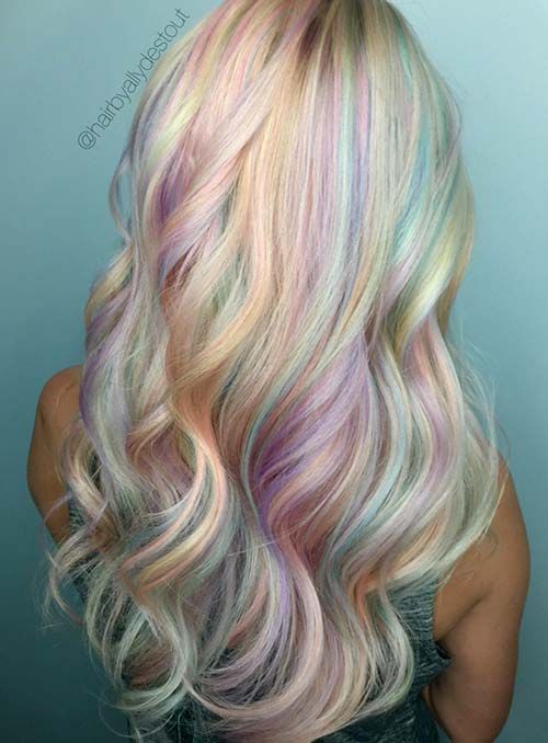 50 Bold Pastell und Neon-Haarfarben in Balayage und Ombre .