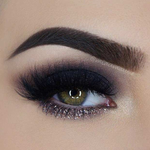 31 Pretty Eye Makeup Looks for Green Eyes - StayGlam | Black .