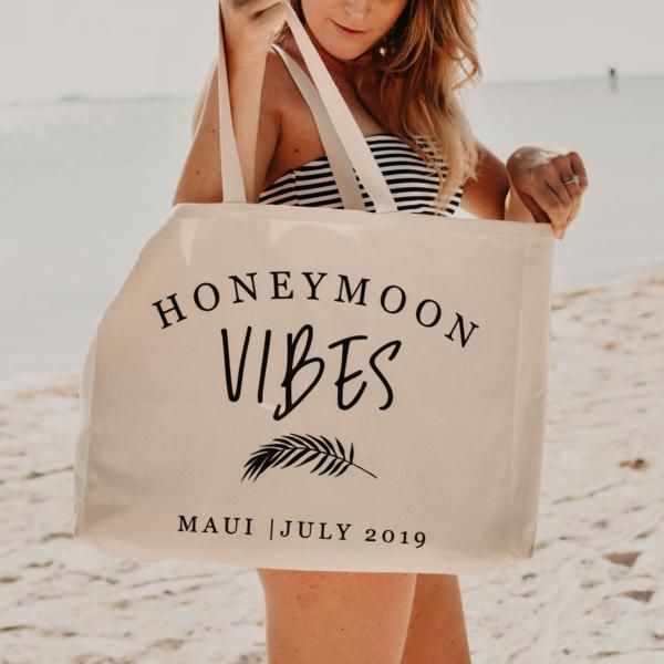 Summer Collection | Canvas beach bag, Honeymoon beach bag .