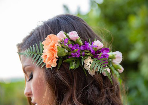 Wedding Hairstyles with Flowers - Blooms By The B