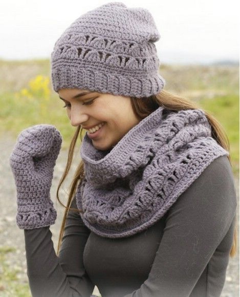 Beanie And Mittens Without
      Knitting
