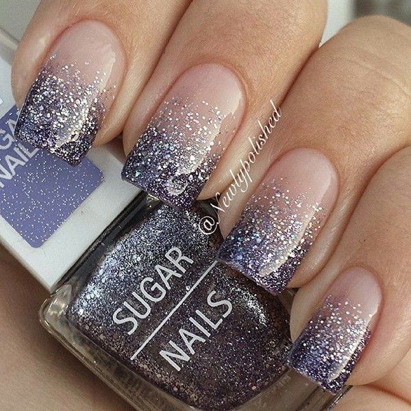 60 Glitter Nail Art Designs | Art and Design | Wedding nails .