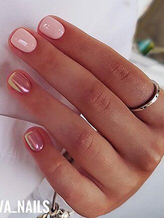 11 Spring Nail Designs People Are Loving on Pinterest | Short nail .