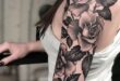 35 Beautiful Rose Tattoos for Women & Meaning | Half sleeve rose .