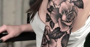 35 Beautiful Rose Tattoos for Women & Meaning | Half sleeve rose .