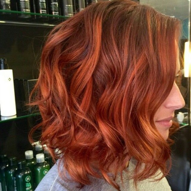 Pin by Fusion Salon on copper | Short hair balayage, Shades of red .