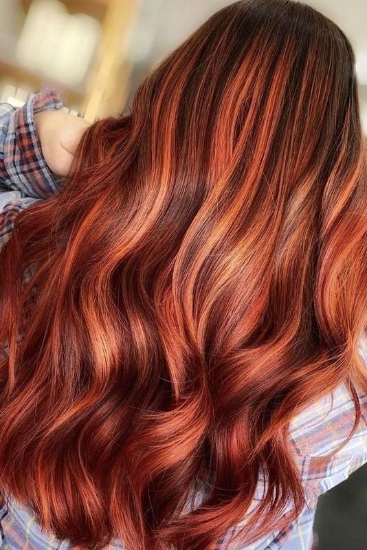 70+ Red Hairstyle With Highlights, Lowlights and Balayage (2023 .