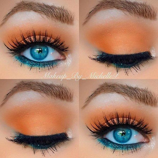 best #makeup #palette #for #blue #eyes | Orange eyeshadow, Blue .