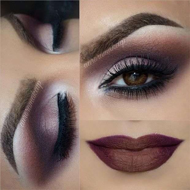 40 Eye Makeup Looks for Brown Eyes - StayGlam | Gorgeous makeup .