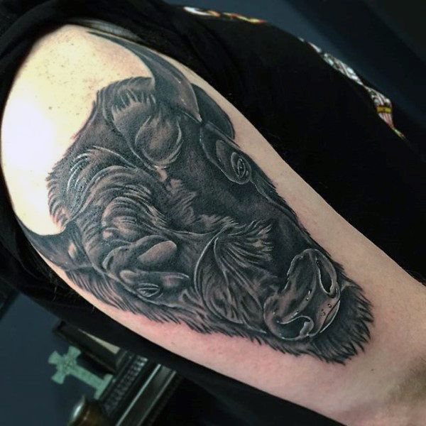 Top 63 Bison Tattoo Ideas [2021 Inspiration Guide] | Bison tattoo .