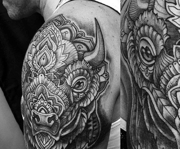 Top 63 Bison Tattoo Ideas [2021 Inspiration Guide] | Bison tattoo .
