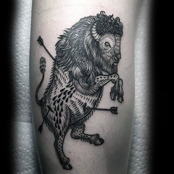 Image result for buffalo tattoo ideas | Bison tattoo, Buffalo .