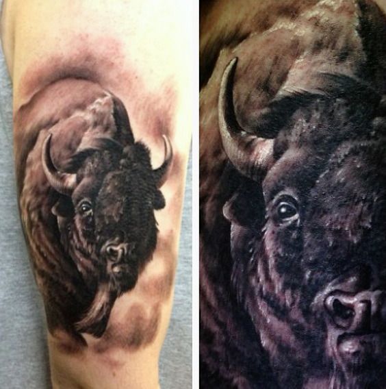 Top 63 Bison Tattoo Ideas [2021 Inspiration Guide] | Bison tattoo .