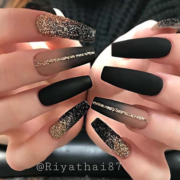23 Black Acrylic Nails You Need to Try Immediately - StayGlam .