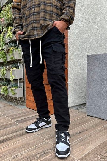 Kyle Cargo Pants - Black | Cargo pants outfit men, Pants outfit .