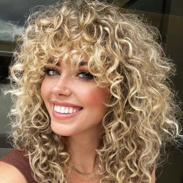 Inspiring Wolf Cut Curly Hair Looks on Pinterest – Blissy - United .