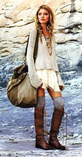 20 Trendy Fashion Boho Winter Indie Outfits for Women .