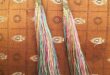 Tassel Rainbow Silk Thread Earrings Brass Caps Coral - Etsy .