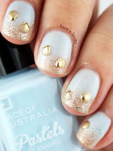 Fresh Ideas for Your Next Mani | Beach nails, Beach nail designs .