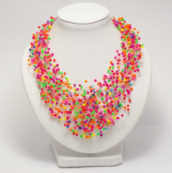 Neon Jewelry Neon Necklace Hawaii Jewelry Colorful Necklace - Et