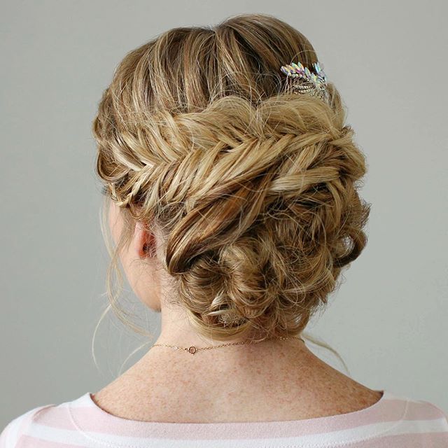 Amazing Braid Embellished Updo