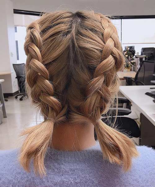 15 Stunning Braided Hairstyles For Short Hair #frenchbraids | Cute .