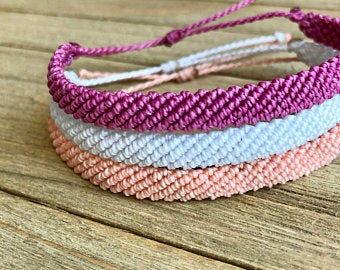 Waterproof Wax Cord Bracelets & Anklets Surfer by shopTIFFandE .