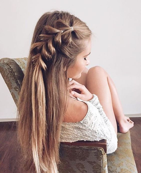 braided half updo won't take much time to make... - Hairstyles .