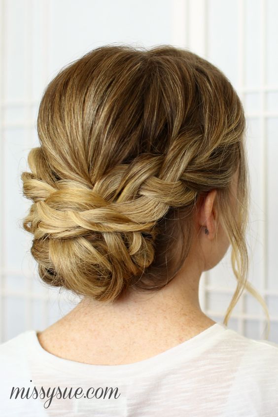 Braided Updo For Ladies
     