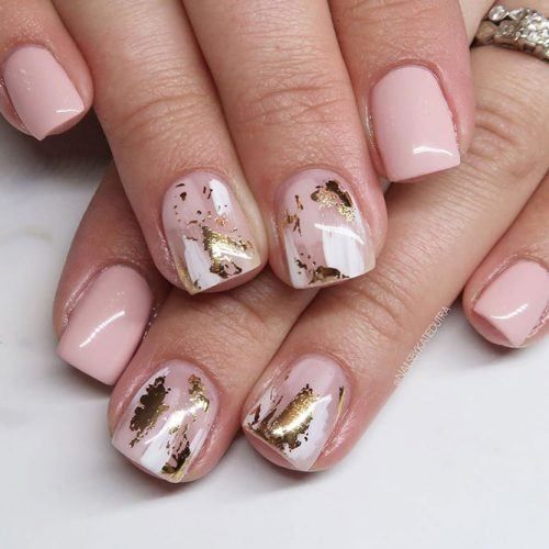 33 Stunning Gold Foil Nail Designs To Make Your Manicure Shine .
