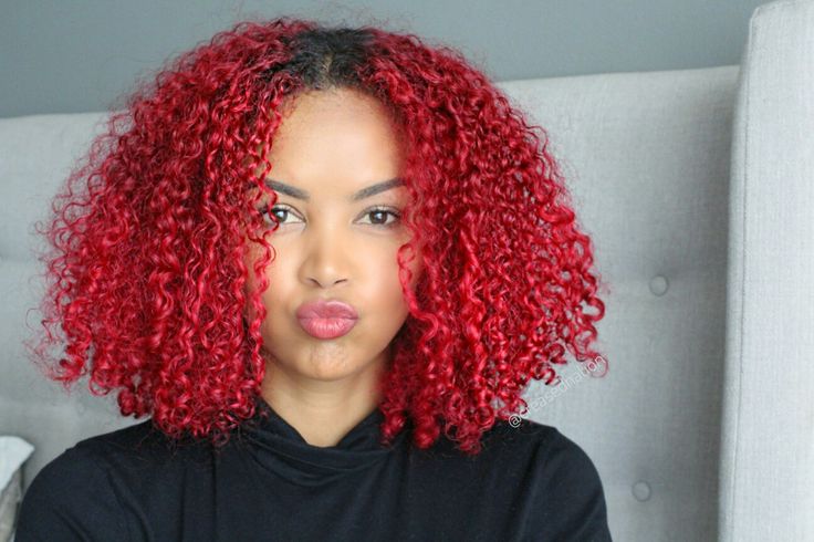 Naturally curly bright red hair | Natural red hair, Dyed natural .