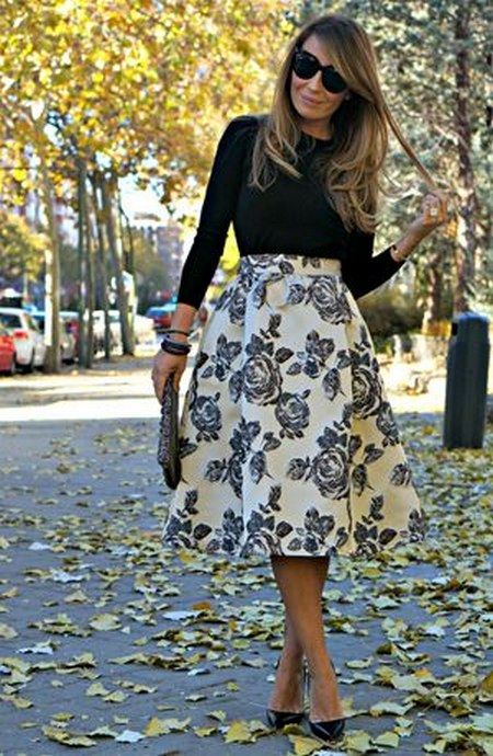 Brocade Skirt Ideas For Fall
     