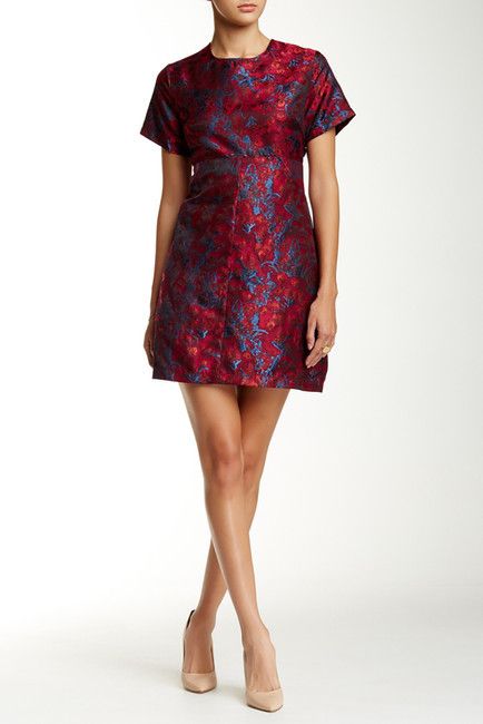 Eight Sixty Short Sleeve Brocade Dress | Brocade dresses, Bright .