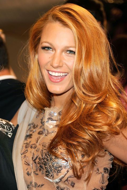 15 Celebrity Strawberry Blonde Hair Looks | Blake lively hair .