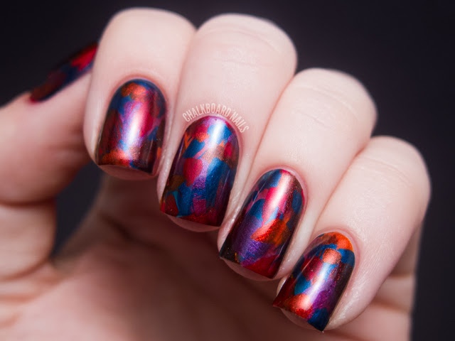 Jewel Tone Abstract Brush Strokes - OPI Germany Nail Art | Nails .