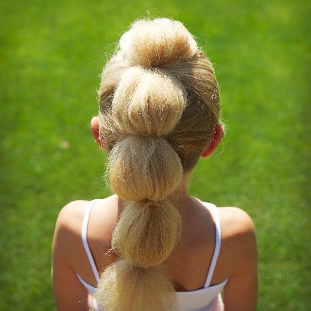 Love bubble ponytails, but especially with our new texture micro .