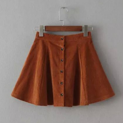 Button Front Skaters Skirt | Cute fashion, Hot skirts, Fashi