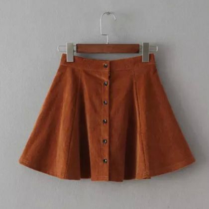 Button Front Skaters Skirt | Cute fashion, Hot skirts, Fashi