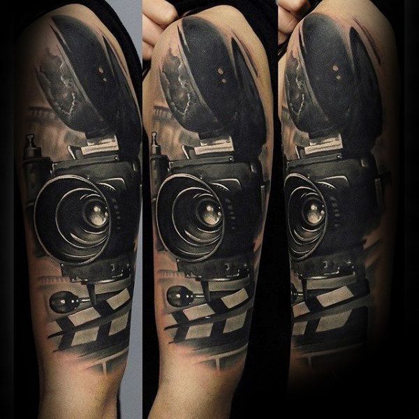 80 Camera Tattoo Designs For Men - Photography Ink Ideas | Camera .