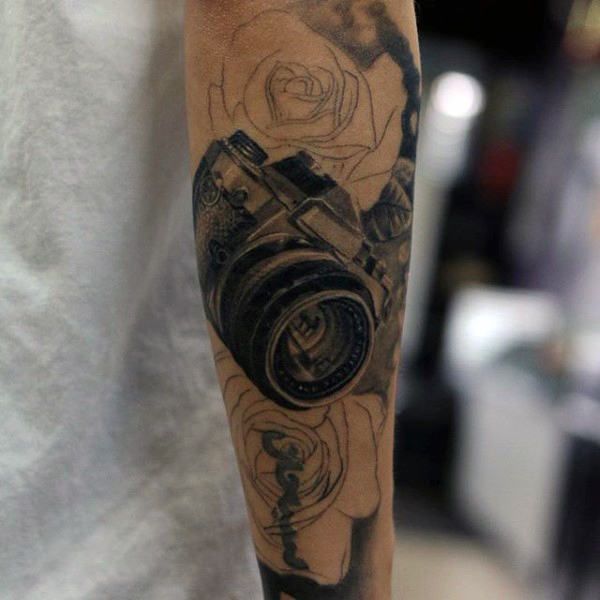 80 Camera Tattoo Designs For Men - Photography Ink Ideas | Camera .