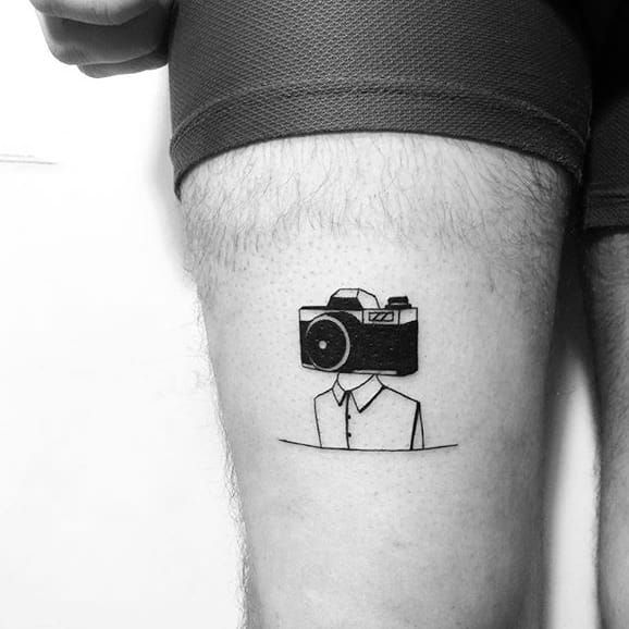 15 Lit Tattoo Ideas For The Raving Photographer | Camera tattoos .