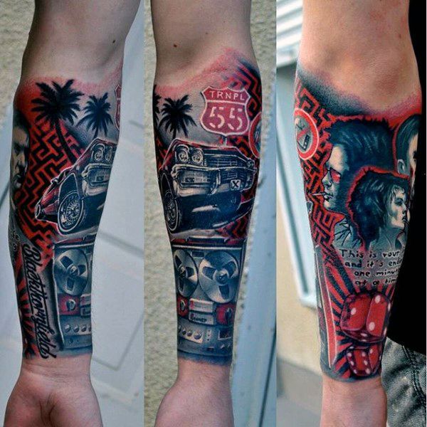 70 Car Tattoos For Men - Cool Automotive Design Ideas | Car .
