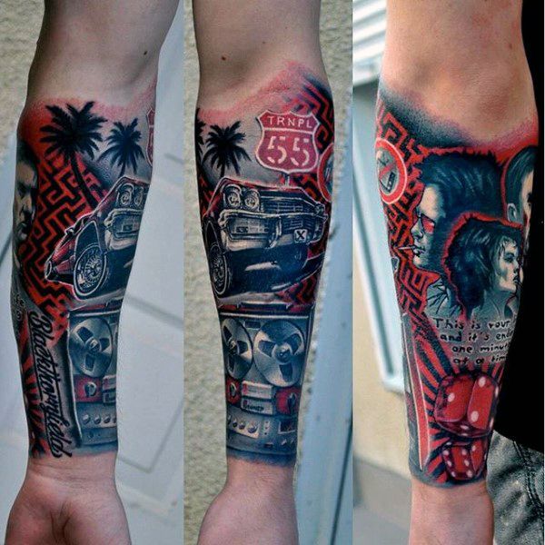 70 Car Tattoos For Men - Cool Automotive Design Ideas | Car .